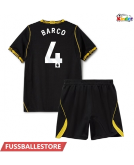 Günstige Chelsea Valentin Barco #4 Auswärts Trikotsatzt Kinder 2026-27 Kurzarm (+ Kurze Hosen)